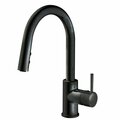 Everflow Kitchen faucet w/ pull down Sprayer, 1 handle, 1 or 3 hole Stainless Matte Black BAC-K50MB